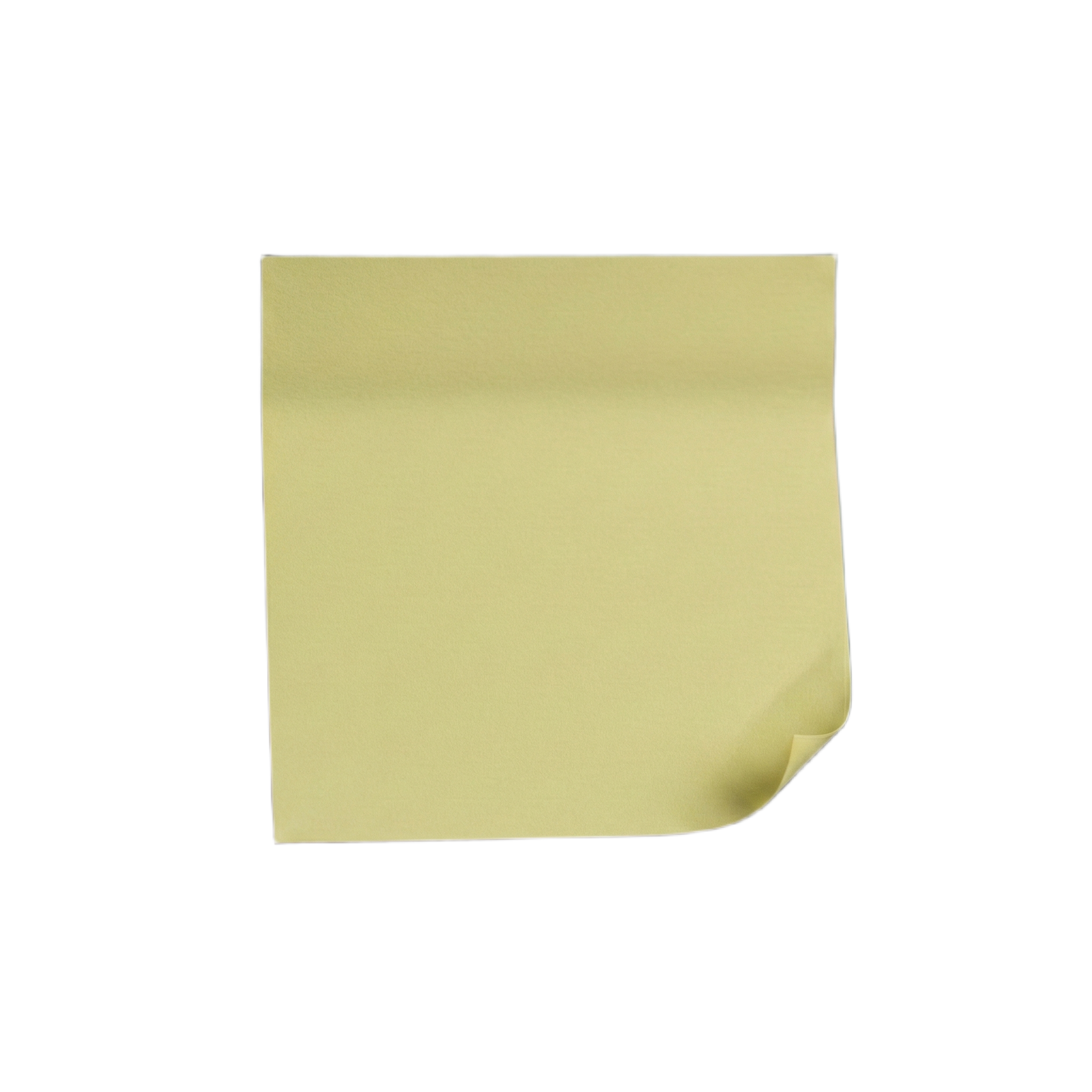 Sticky note bent